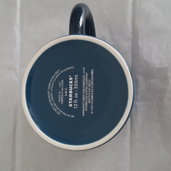 Starbucks 2021 Christmas Holiday Floral Poinsettia Coffee Tea Mug 12oz/355ml - Picture 7 of 15